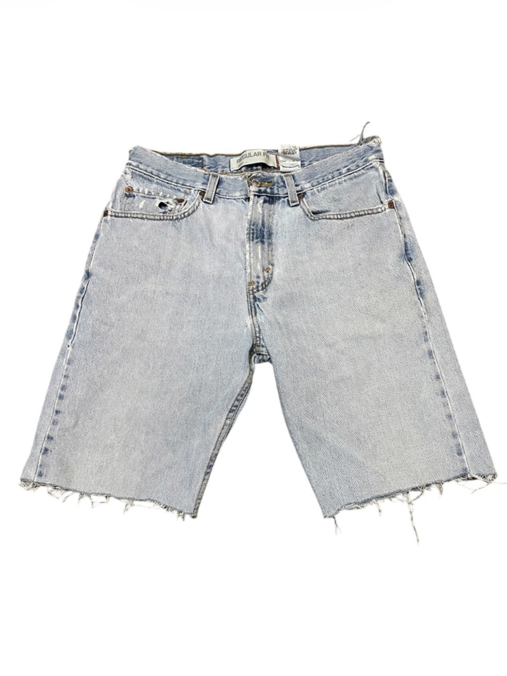 Men's Thrashed Levi's Denim Cut Off Jean Shorts Size 30